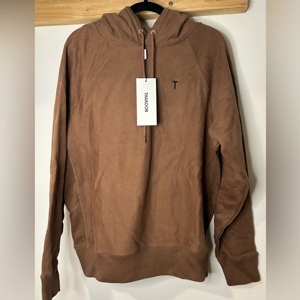 NWT THAKOON DRAWSTRING HOODIE IN CACAO SIZE LARGE